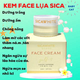 Face silk, kem face Lụa sica white dưỡng da cao cấp dành cho da dầu MINI 6g