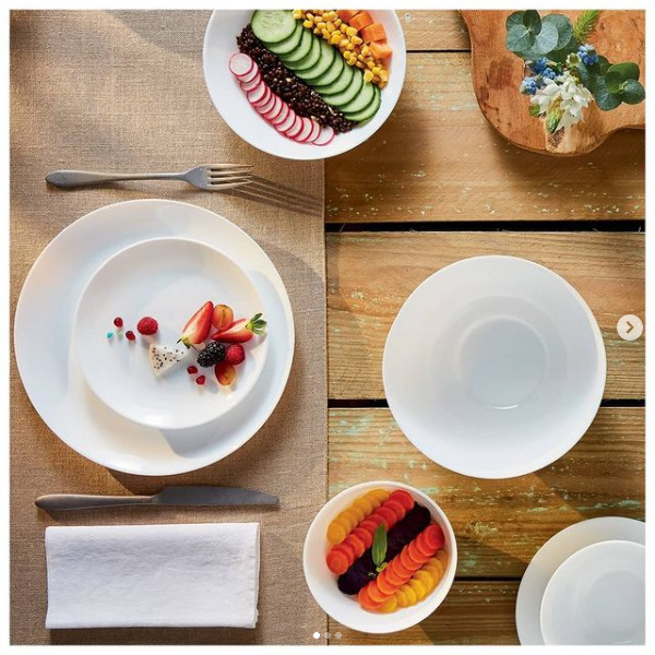 Bộ 6 bát tô thủy tinh Luminarc Diwali N3975*6 18cm, dùng lò vi sóng, máy rửa bát | Hàng chính hãng