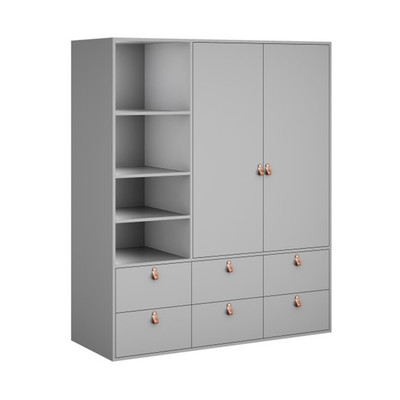 SUDIO, Tủ quần áo WAR_095, 149x59x180cm, tủ đựng quần áo Scandi Home