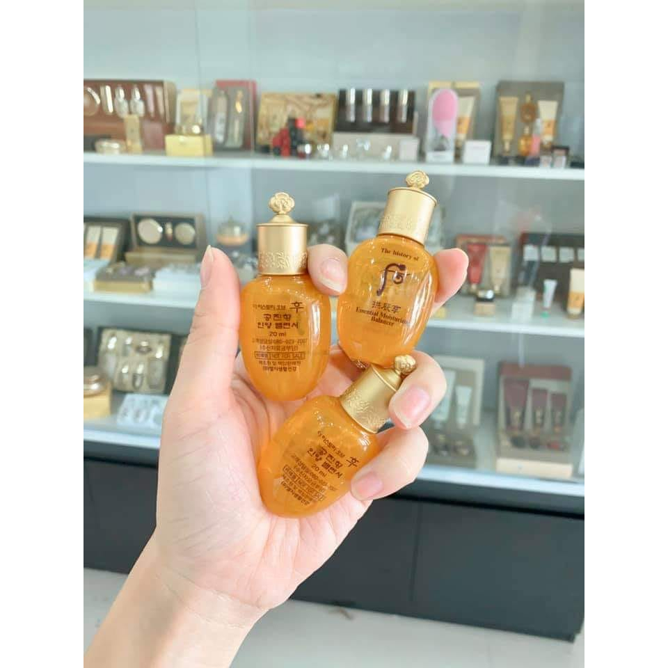 Nước Hoa Hồng Sữa Dưỡng Whoo Vàng gongjinhyang essential 20ml
