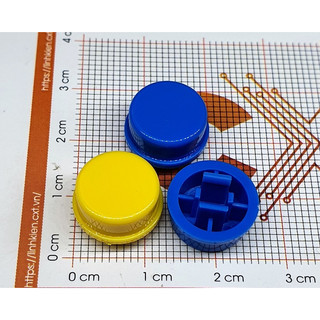 [Gói 10 cái] Nắp nút nhấn B3F tròn Xanh/ Vàng