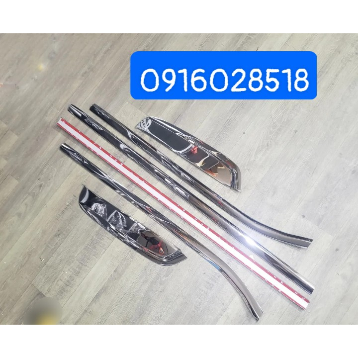 Bộ Ốp Nẹp INOX viền chân kính, cong kính xe Ford Ranger 2022 2023 chất liệu INOX 304 xịn sáng bóng nep vien cua xe o to