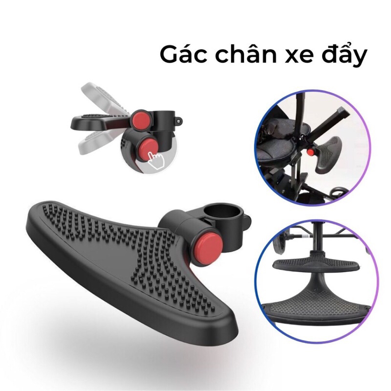 GÁC CHÂN XE ĐẨY EM BÉ