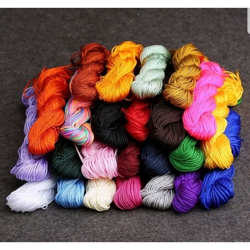 15m dây tim tết vòng làm handmade size 3mm chất dù trơn bóng bản tròn