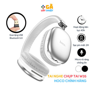 Tai nghe chụp tai Bluetooth Hoco W35 - Pin Siêu Trâu 40h - Chính hãng - GALOTCHUOT