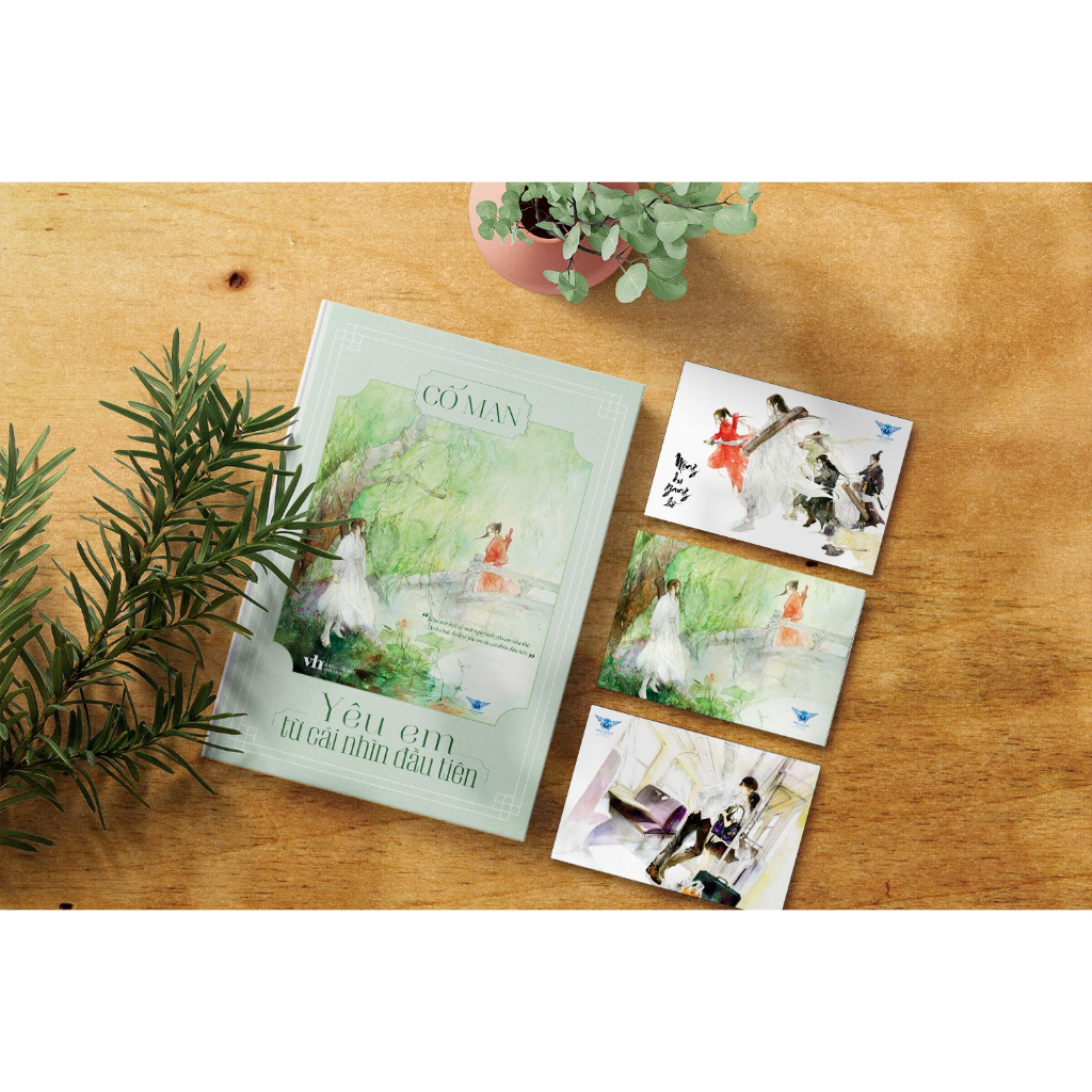 Sách - Yêu em từ cái nhìn đầu tiên - Cố Mạn - Tặng sổ, Postcard + bookmark nhân vật - Tùy chọn phiên bản