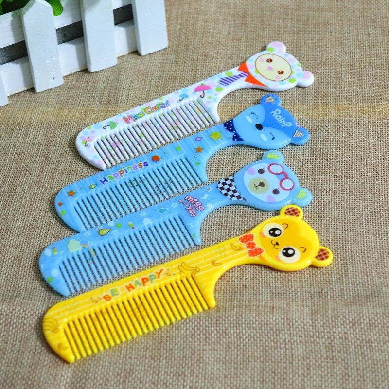 ( Túi 10 cây ) Lược chải tóc mini dễ thương - Mẫu hình thú 14,5cm