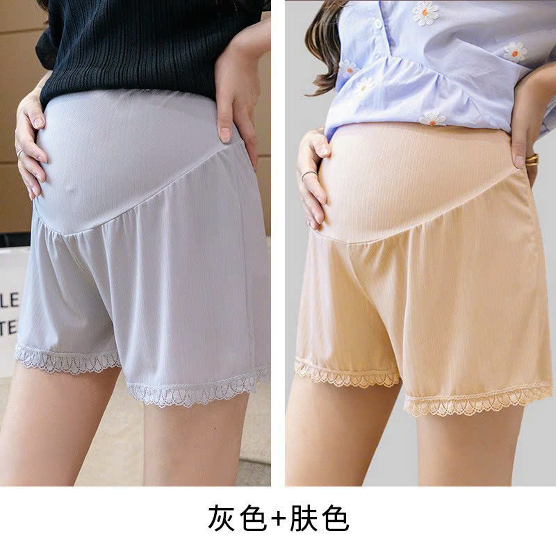 quần bầu ngủ tăm mềm mát viền ren có chun chỉnh mặc cả thai kì