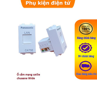 Nhân ổ cắm mạng âm tường cat5e Panasonic màu trắng sữa chuẩn Wide Cao cấp