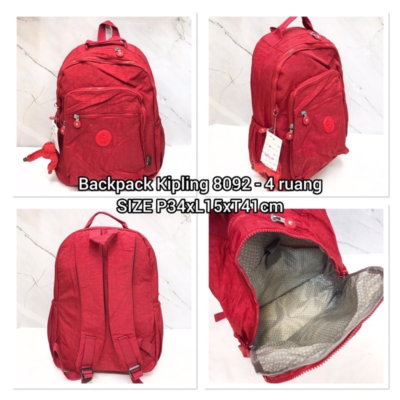 Balo nữ thời trang Kipling KL5117 SANTA STORE vải đẹp chống nước cao cấp phong cách Ulzzang Hàn Quốc