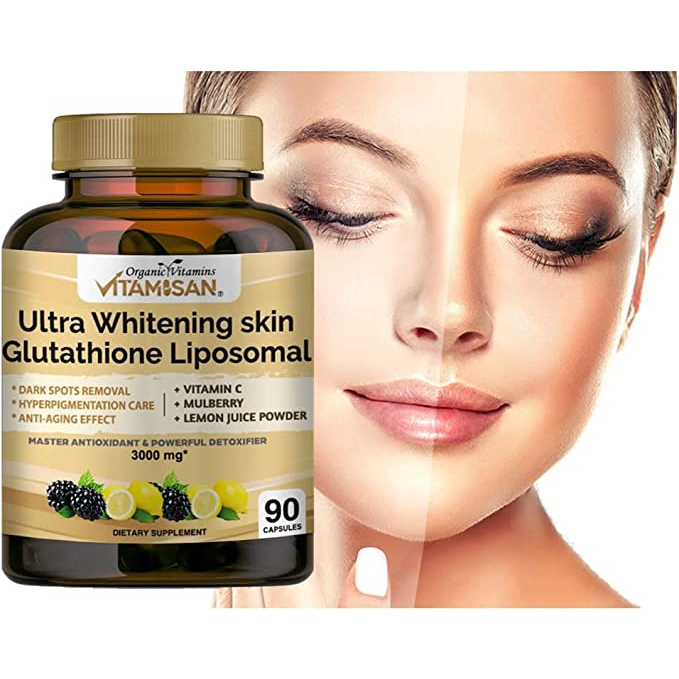 Vitamisan Ultra Whitening Skin Glutathione Liposomal 3000mg - Viên uống giúp sáng da, chống lão hóa