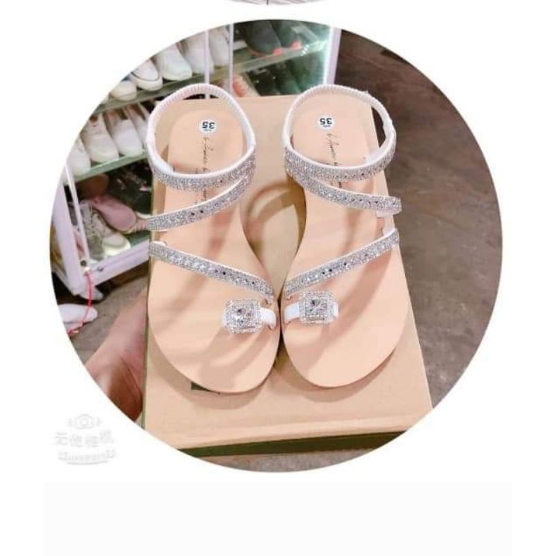 Sandanl nữ thiết kế full cườm