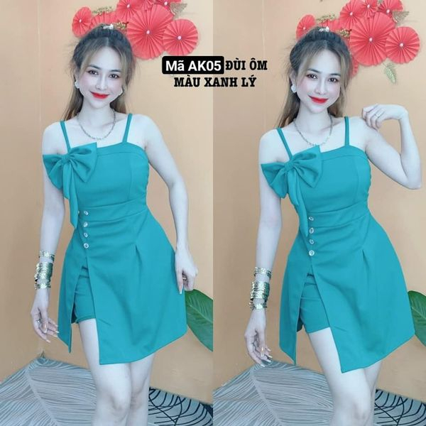 ĐẦM HAI DÂY SIÊU DỄ THƯƠNG KÈM QUẦN