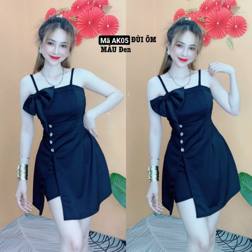ĐẦM HAI DÂY SIÊU DỄ THƯƠNG KÈM QUẦN