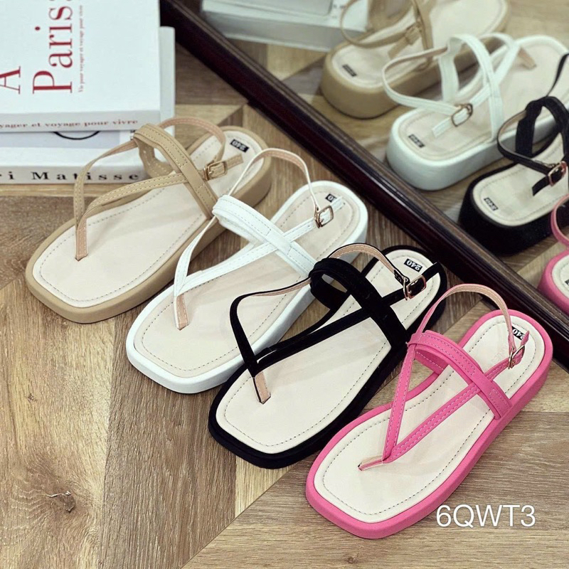 Sandal Bánh Mì Bọc Dây Màu Mãnh Siêu Xinh