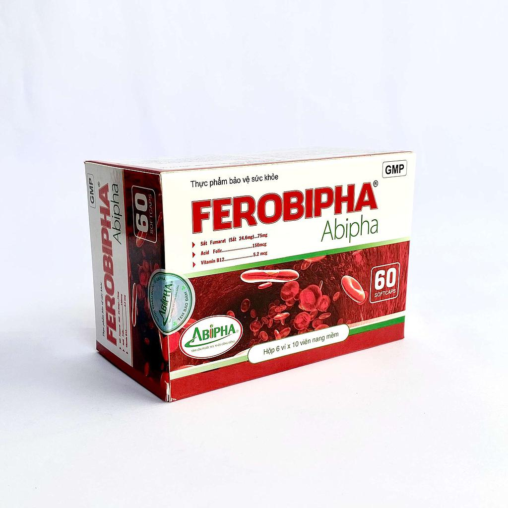 Ferobipha bổ sung sắt và acid folic, giảm thiếu máu do thiếu sắt, hỗ trợ quá trình tạo máu, quá trình tạo hồng cầu