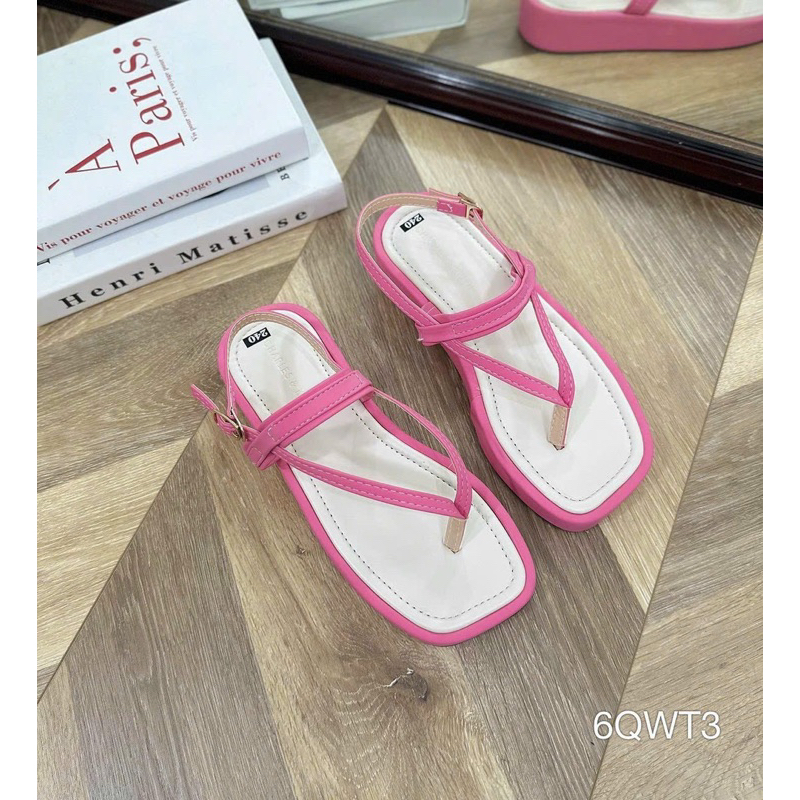 Sandal Bánh Mì Bọc Dây Màu Mãnh Siêu Xinh