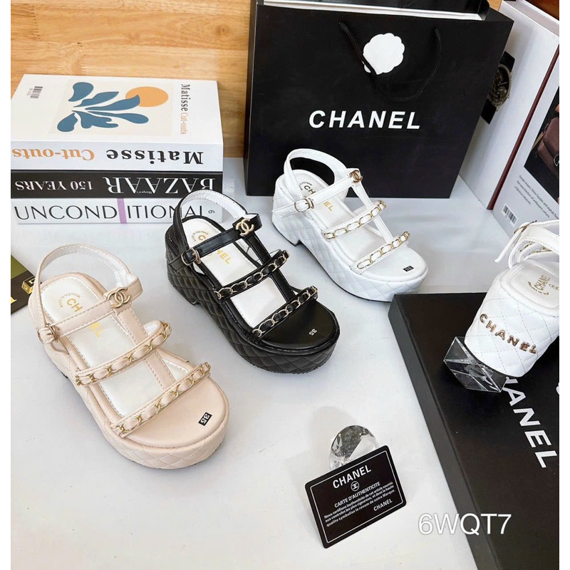 Sandal Bánh Mì Da Chỉ 3 Quai Đinh Phối Khoá Sang Êm Đẹp