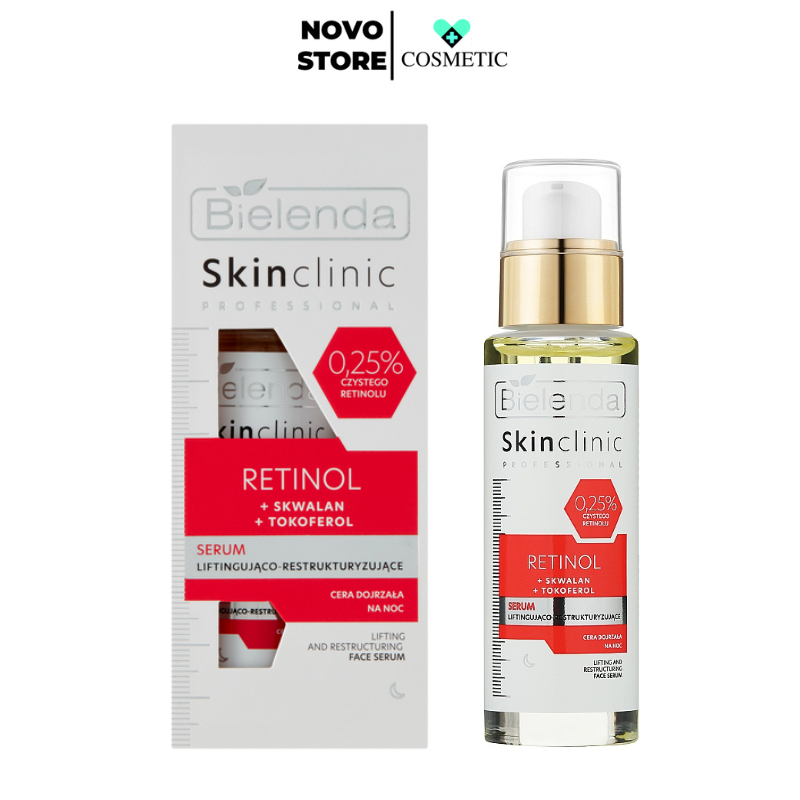 Serum Bielenda Skin Clinic Professional Retinol cải thiện độ săn chắc và đàn hồi cho da hàng nội địa Balan Date 2025