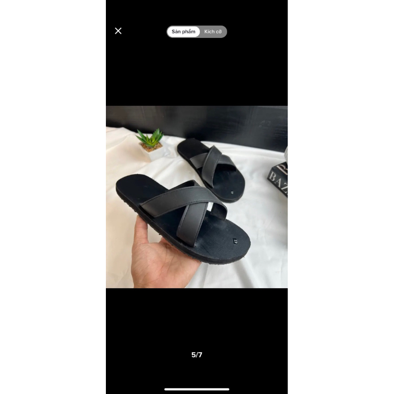 Sandal chéo nam nữ