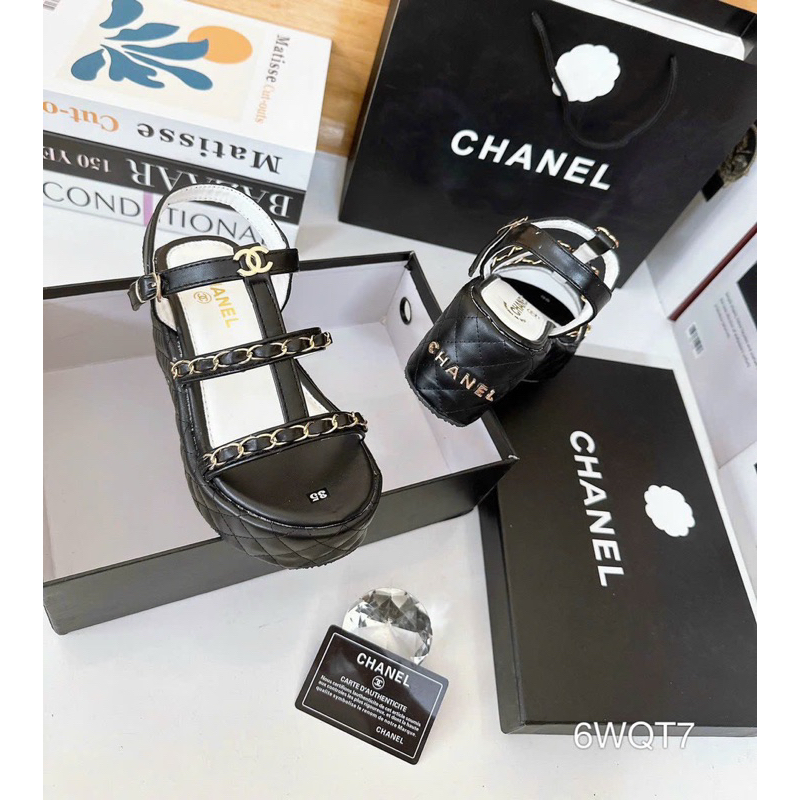 Sandal Bánh Mì Da Chỉ 3 Quai Đinh Phối Khoá Sang Êm Đẹp