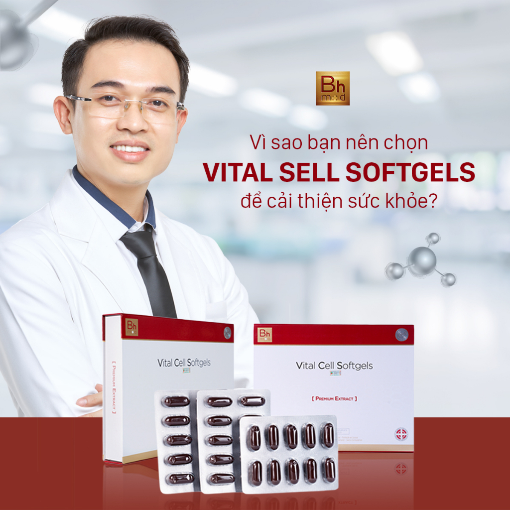 Viên uống trẻ hóa da Vital Cell Softgels Marine Premium