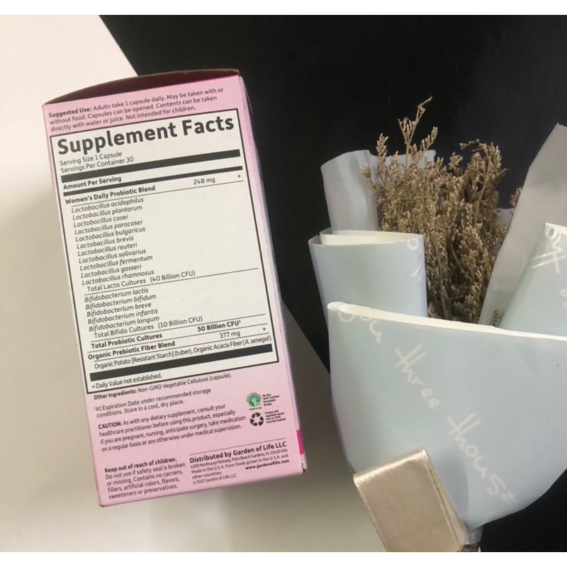 Lợi khuẩn Cho Phụ Nữ Garden of Life Dr. Gormulated PROBIOTICS Once Daily Women’s 30 viên - Mỹ