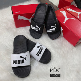[CHÍNH HÃNG] DÉP PUMA POPCAT - *BLACK/WHITE LOGO* - Code: 372279 09
