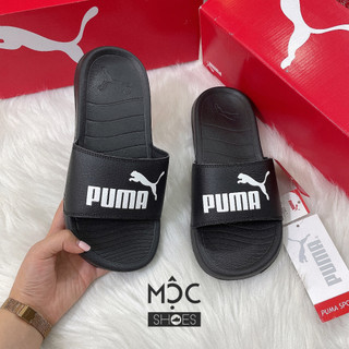 [CHÍNH HÃNG] DÉP PUMA POPCAT - *BLACK/WHITE LOGO* - Code: 372279 09