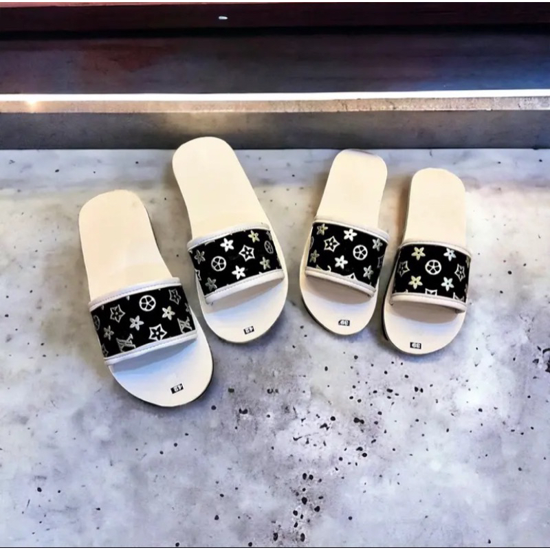 Dép cặp nam nữ quai ngang hoạ tiết sao A45