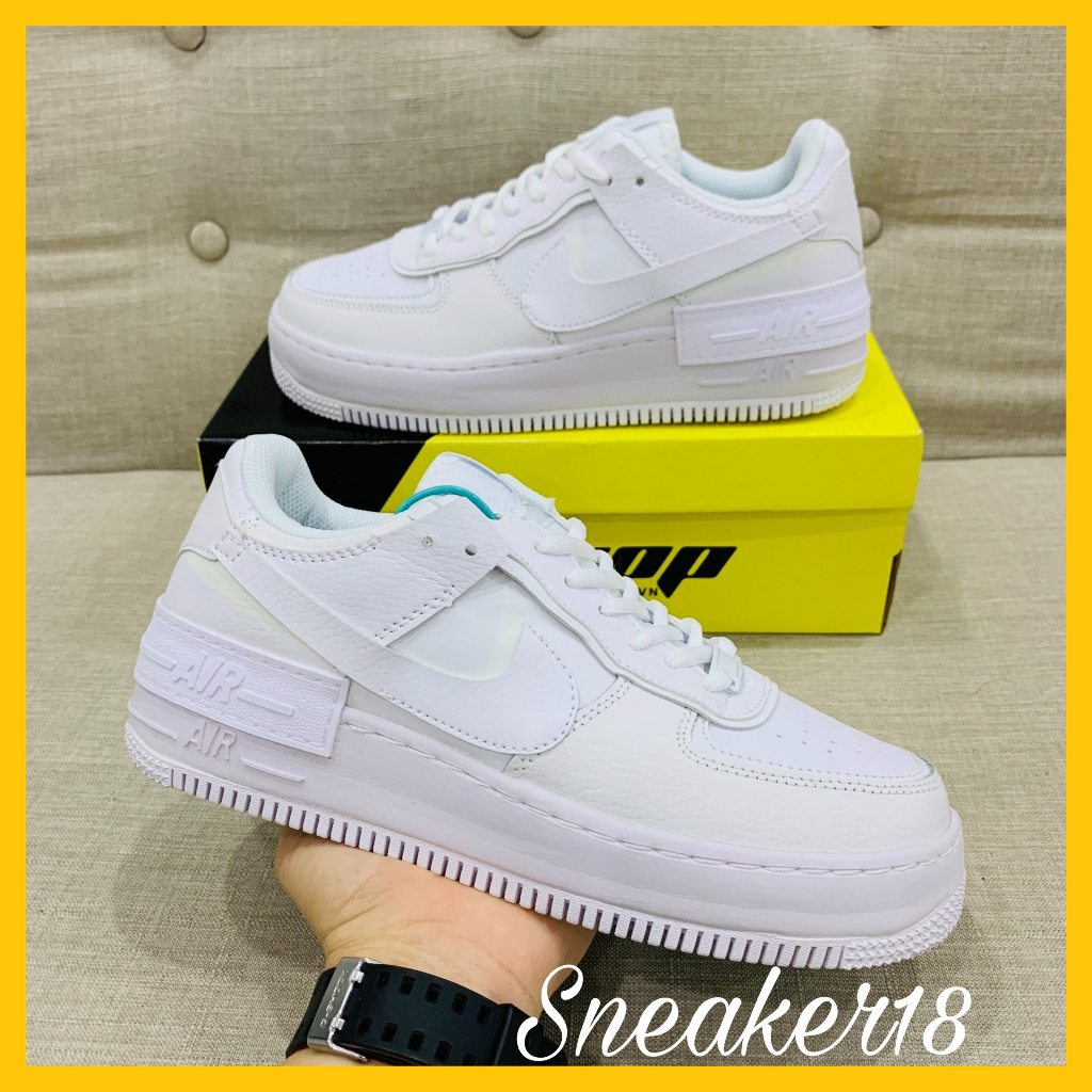 Giày_Nike Air Force 1 Low All White Shadow, Sneaker AF1 bản Like.Aut Oder mới 100% full Box
