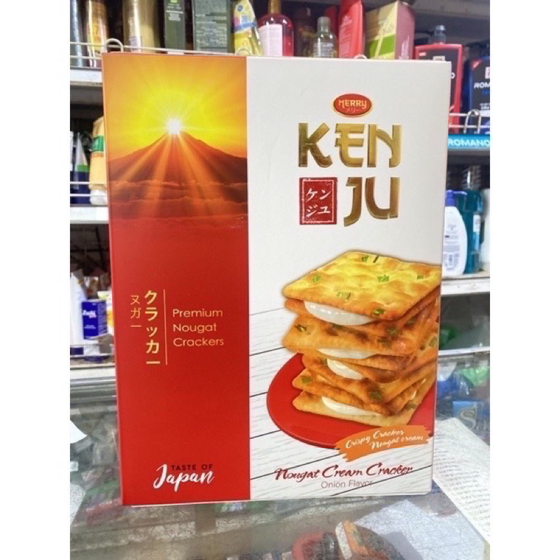 Bánh Quy Hành Nougat Kẹp Kem Kenju Richy Hộp 279g - Túi 186g [ Siêu Ngon ạ ]