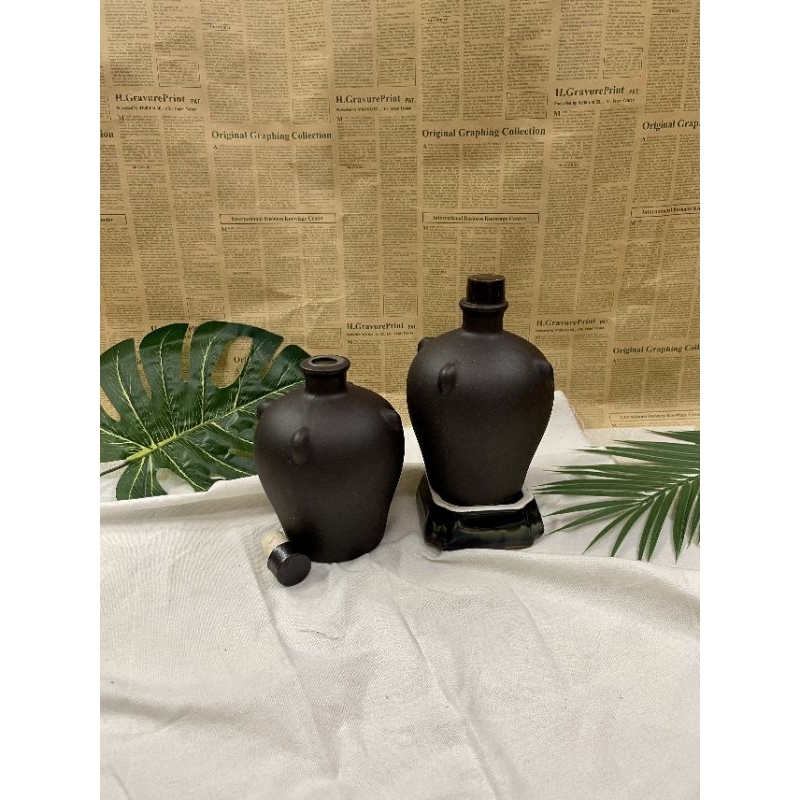 Bình rượu, vò, Nậm rượu mũ tửu gốm sứ Bát Tràng 600ml nhỏ gọn tiện lơi, an toàn khi sử dụng