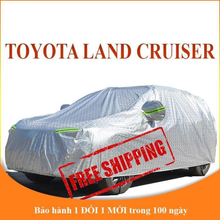Bạt che phủ xe ô tô 7 chỗ LAND CRUISER chống nắng mưa - bạt trùm ô tô 3 lớp chống nóng không thấm nước . .