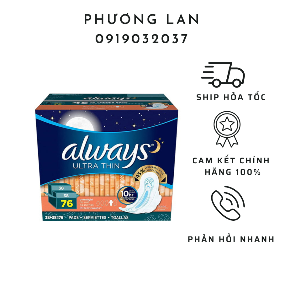 Băng vệ sinh Always 76 miếng