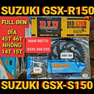 Nhông sên dĩa gsx 150r,gsx bandit,Recto-did japan