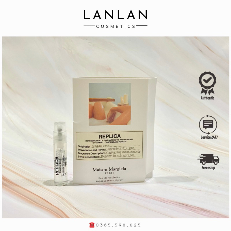 Mẫu thử nước hoa Maison Margiela Replica Bubble Bath [Vial 1.2ml]