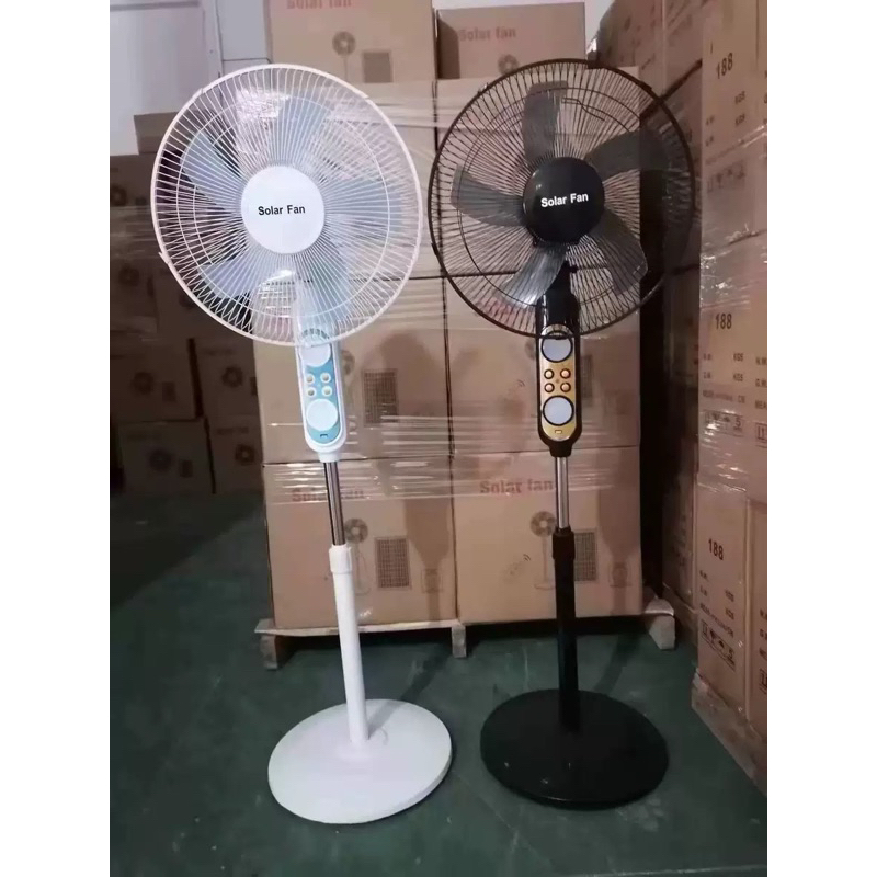 Quạt năng lượng mặt trời, quạt sạc tích điện mẫu mới năm 2023, điều khiển,báo pin,đèn led