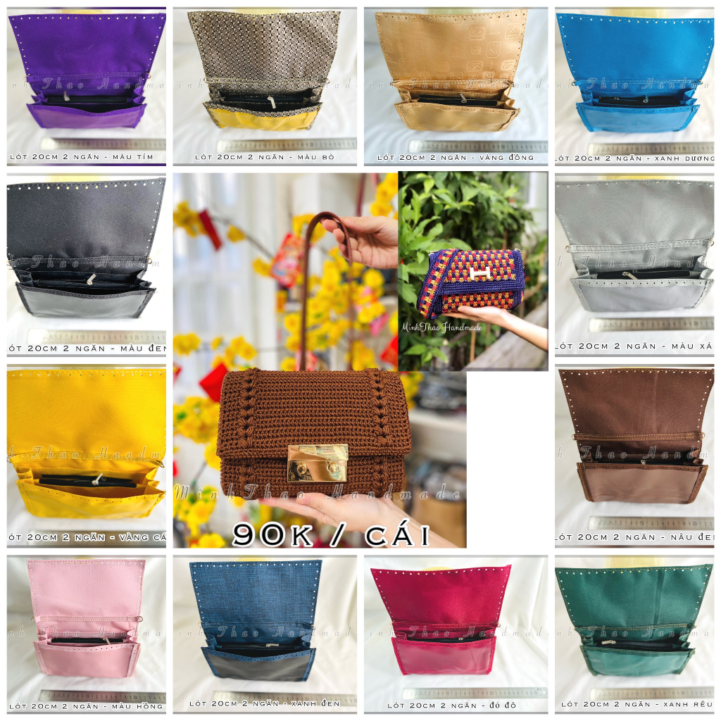 Lót ví 20cm nắp ngang