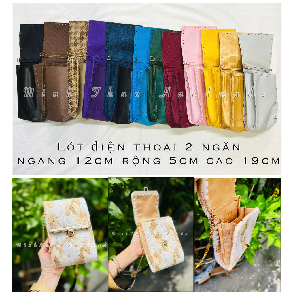 Lót điện thoại 2 ngăn
