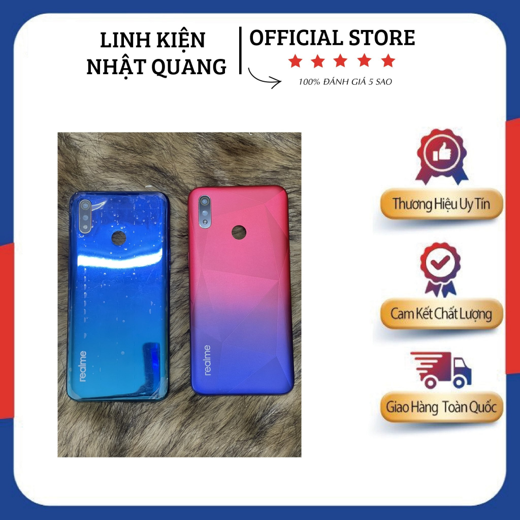 Lưng realme 3 kèm keo dán tiện lợi