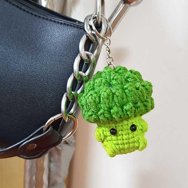 Móc khóa Súp lơ đáng yêu Handmade - Tiệm Len Mina