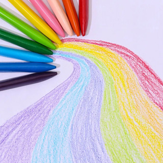 Bộ 12 Bút Sáp Màu - Màu Hữu Cơ Cho Bé Tập Vẽ - An toàn không dính tay