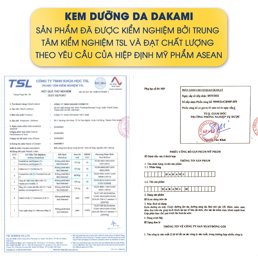 Kem Dakami II, kem dưỡng da hỗ trợ làm mờ thâm nám, tàn nhang