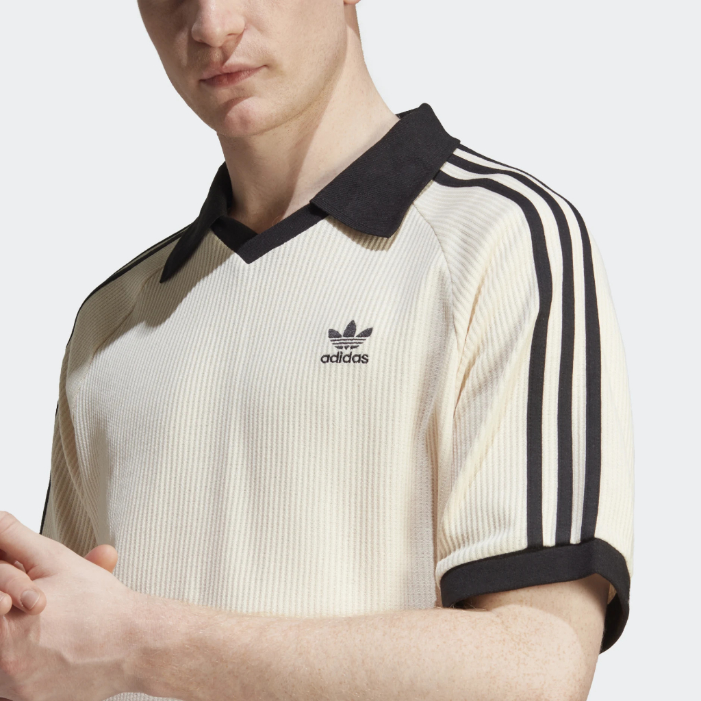 ÁO ADIDAS ADICOLOR WAFFLE POLO SHIRT BEIGE HA9311