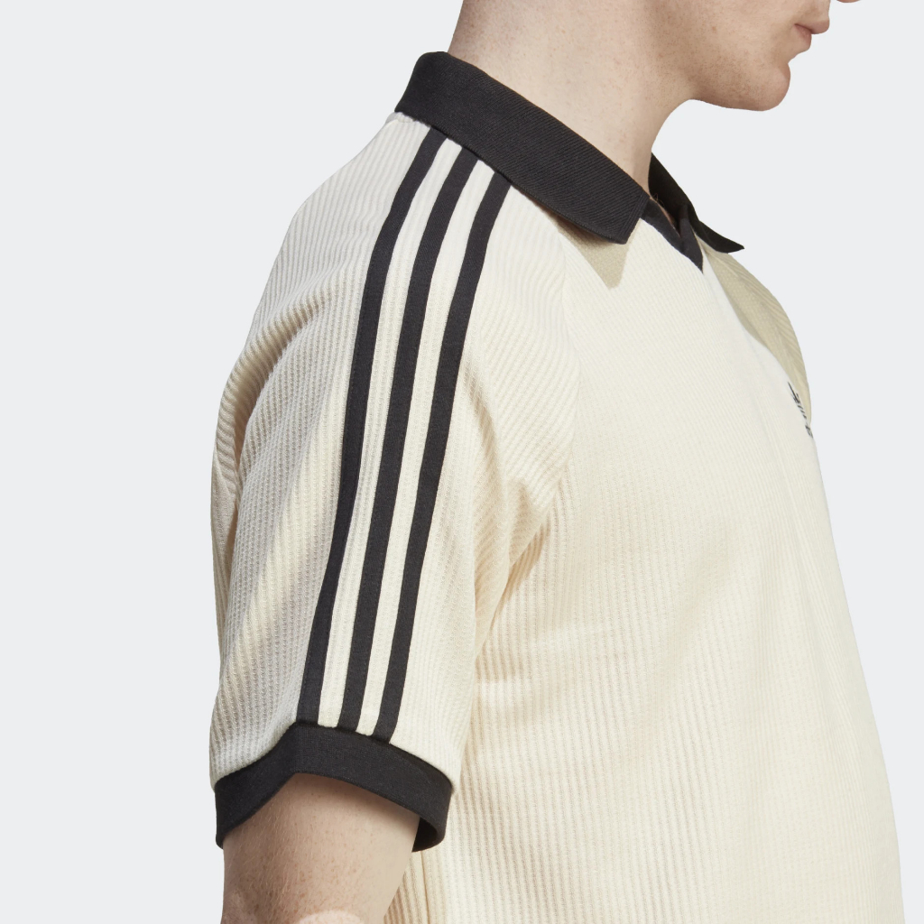 ÁO ADIDAS ADICOLOR WAFFLE POLO SHIRT BEIGE HA9311