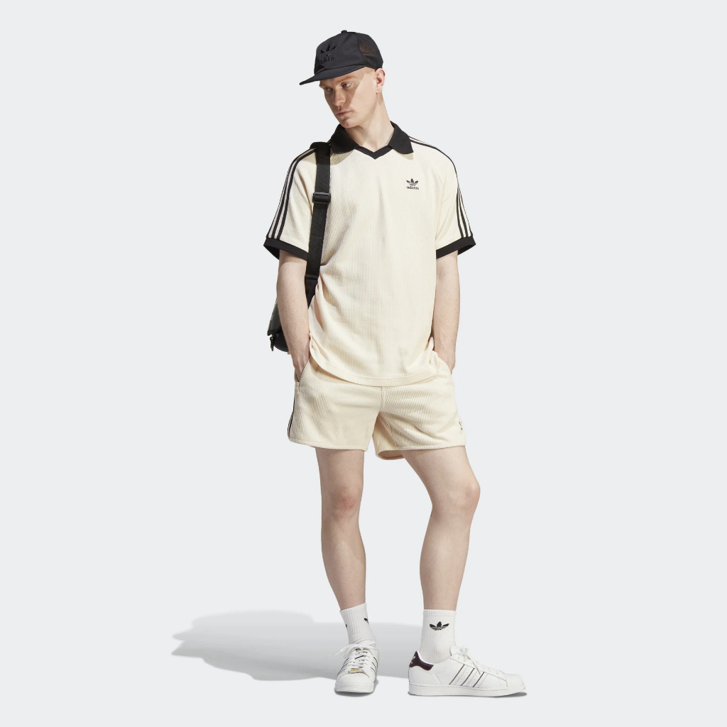 ÁO ADIDAS ADICOLOR WAFFLE POLO SHIRT BEIGE HA9311