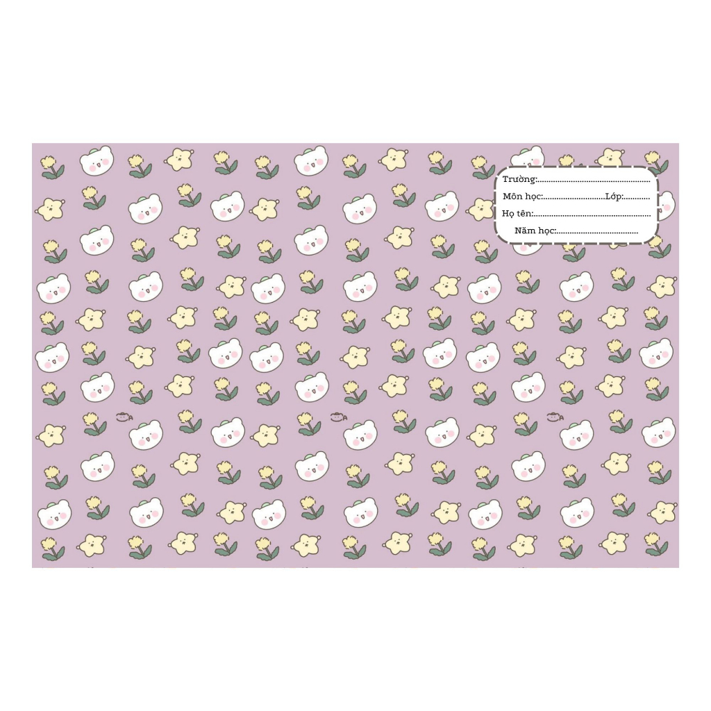 🫶🏻Combo 10 tờ🫶🏻 Giấy bao tập sinh viên/ tập B5 KHÔNG KÈM GIẤY KIẾNG - MẪU 1 - BÌA BAO TẬP CUTE