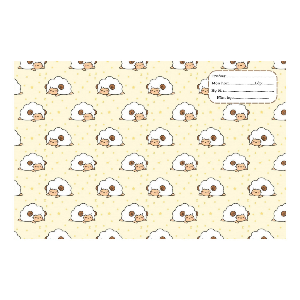 🫶🏻Combo 10 tờ🫶🏻 Giấy bao tập sinh viên/ tập B5 KHÔNG KÈM GIẤY KIẾNG - MẪU 1 - BÌA BAO TẬP CUTE