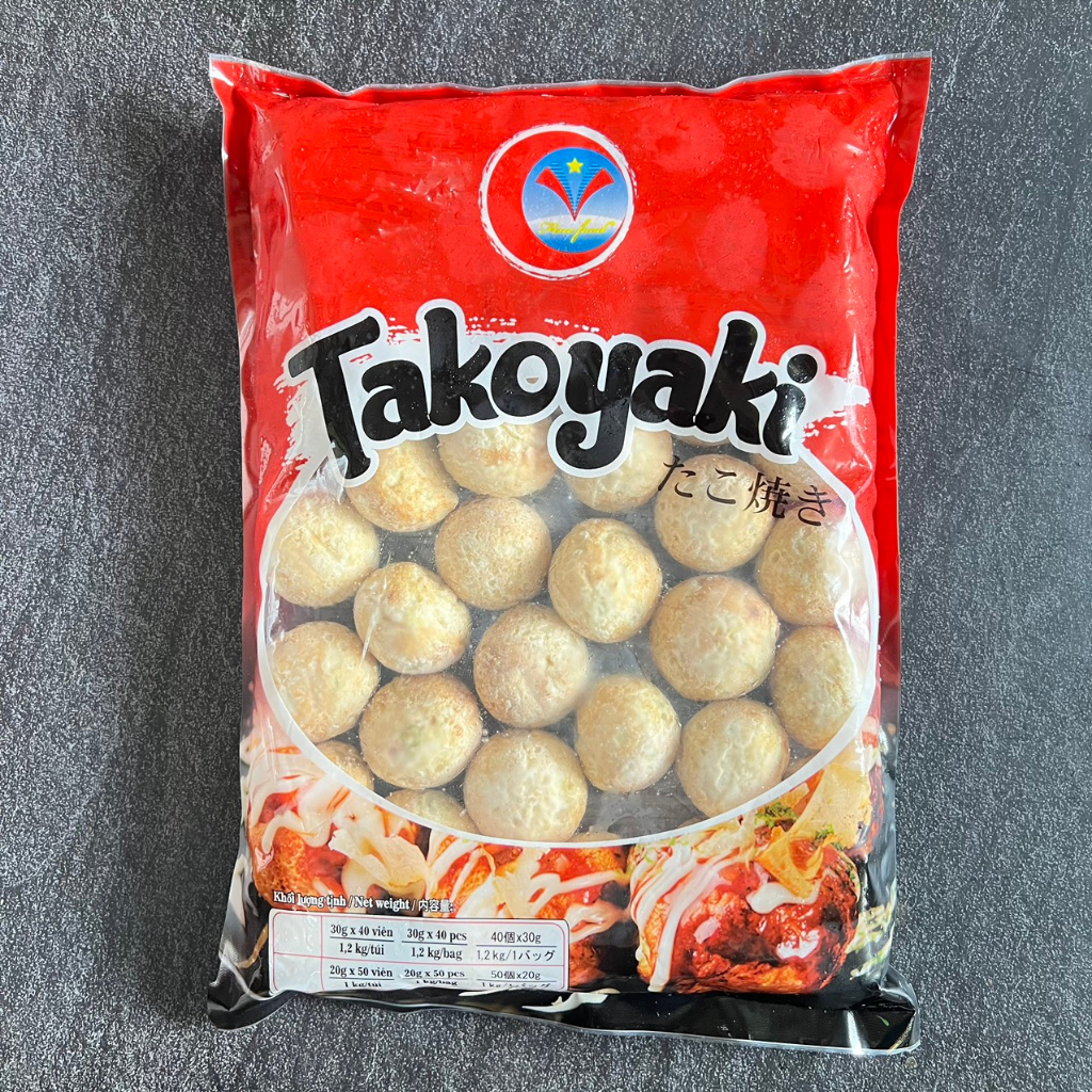 Bánh Bạch Tuộc Takoyaki chế biến sẵn tiện lợi 1.2KG (40 viên) [Đông lạnh]